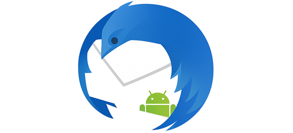 Thunderbird and K-9 Mail app email setup screen on Android